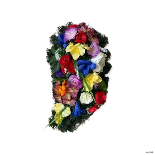 Umelý smútočný veniec 40 cm