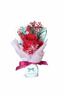 Stabilizovaná kytica z ruže – Love Collection (v krabičke)